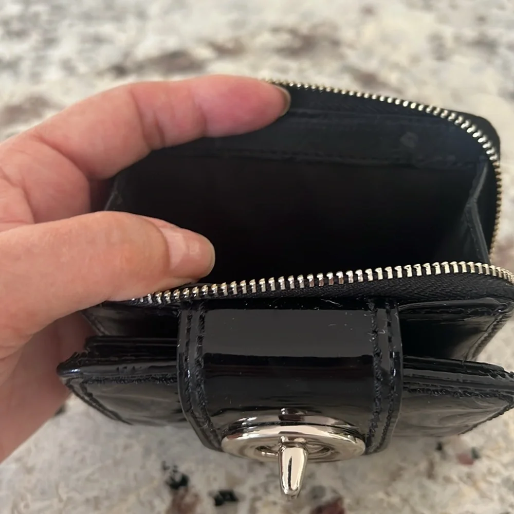 COACH Black Patent Leather Wallet - Picture 7 of 7